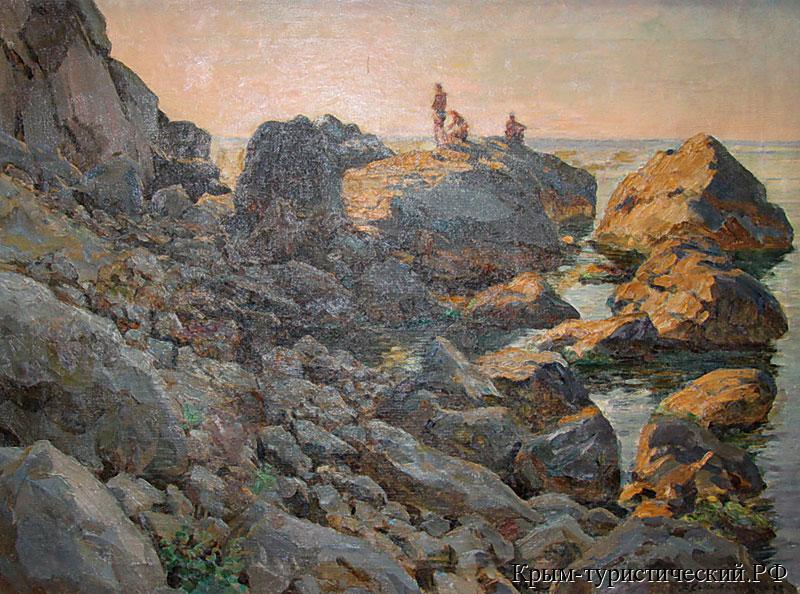 Павел Соколов-Скаля. Утро в Крыму. х.м. 1953